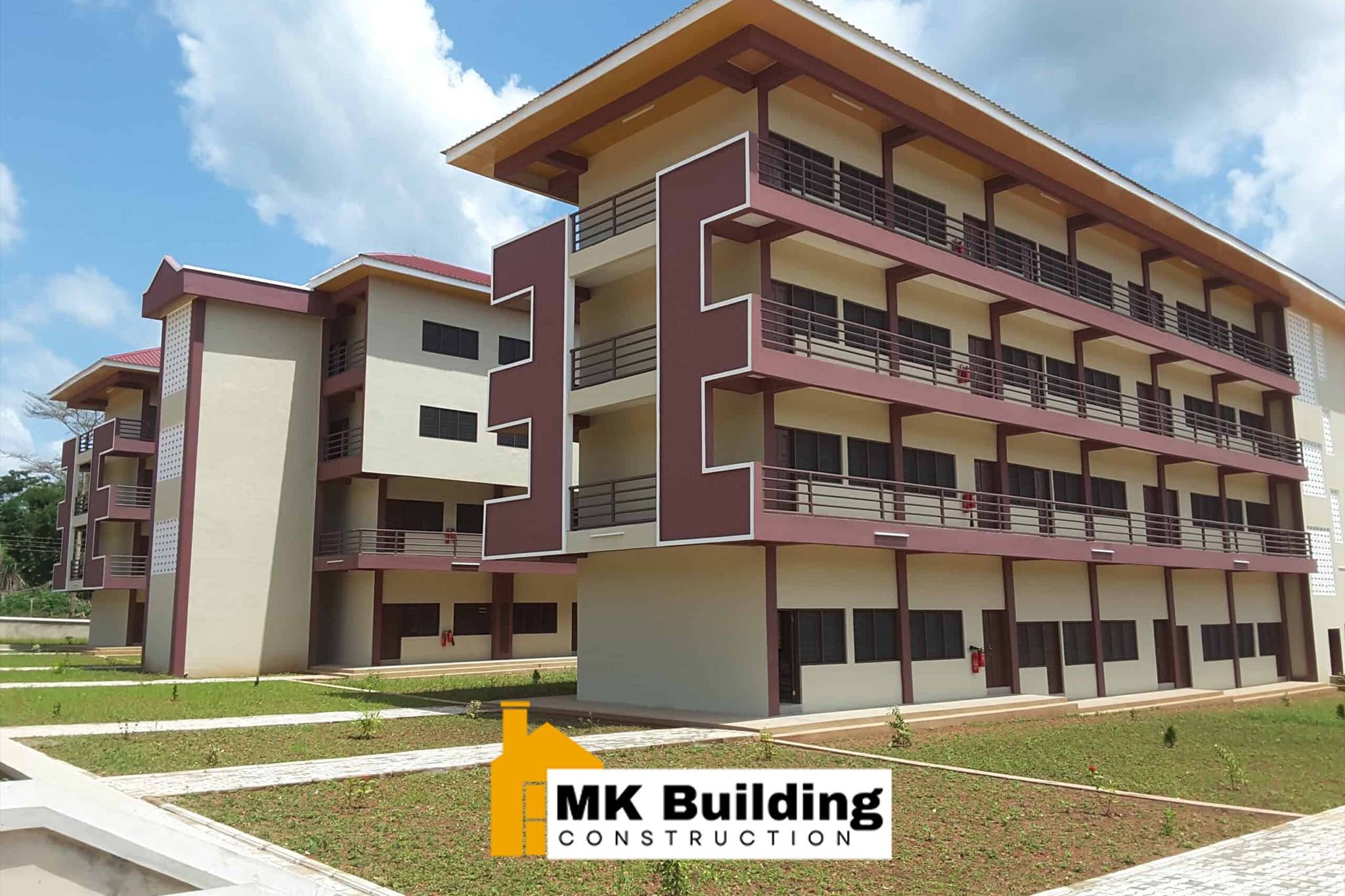 E-Block commercial complex construction at Banka