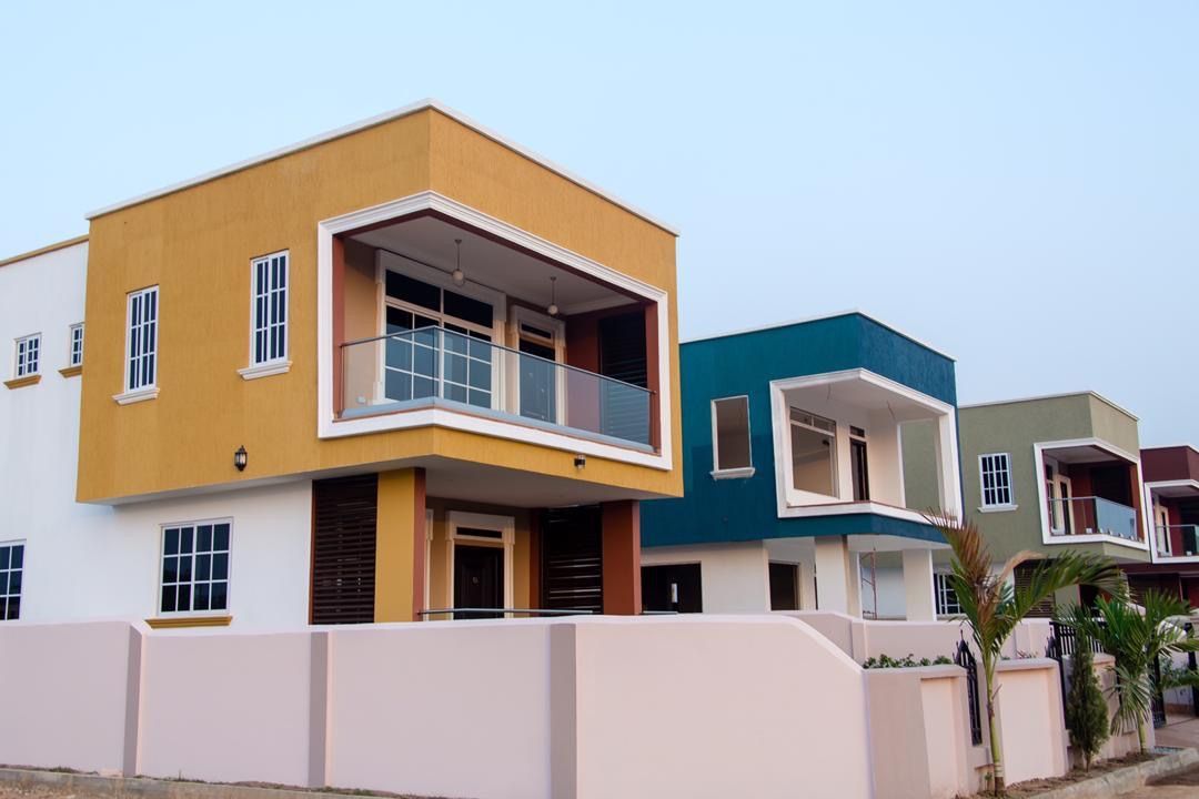 Modern residential home with clean exterior finishes
